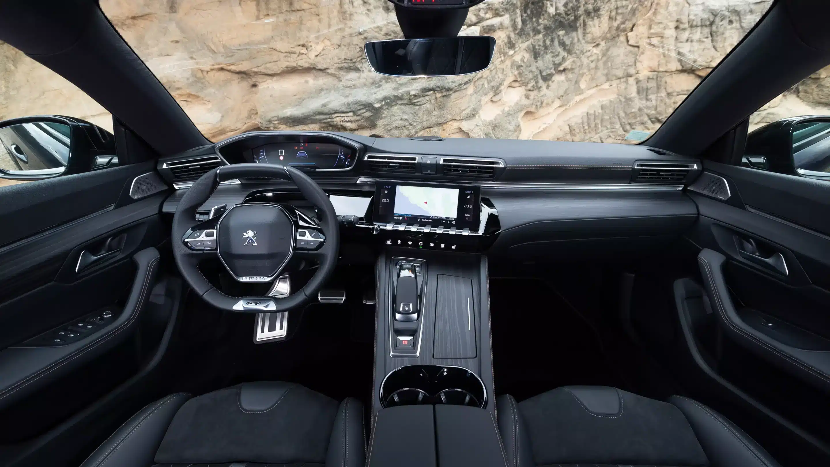 Peugeot 508 dashboard Handyhalterung montage